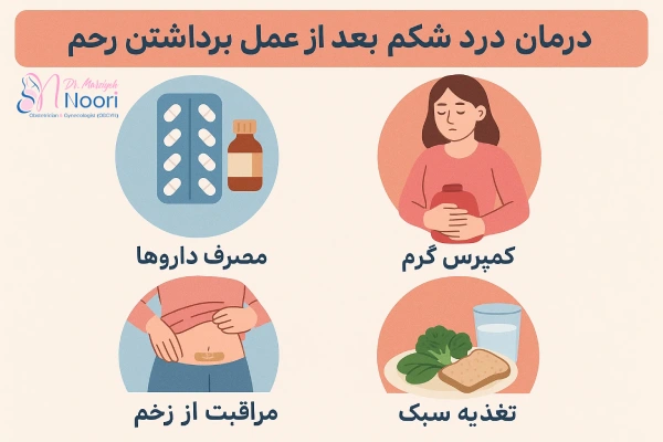 درمان درد شکم بعد از عمل برداشتن رحم