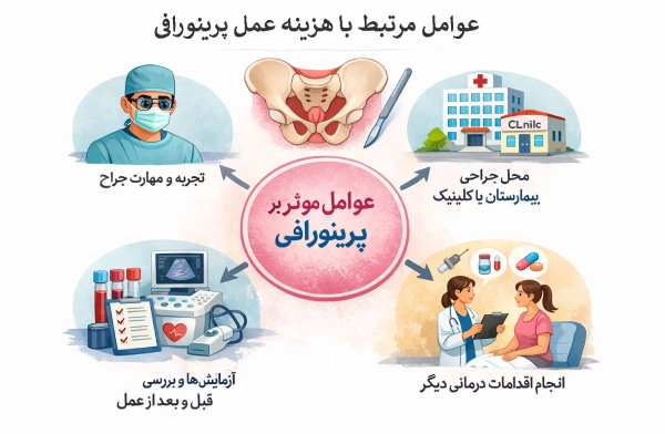 عوامل مرتبط با هزینه عمل پرینورافی